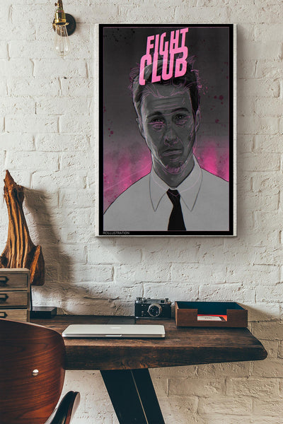 Fight Club Poster Essential Canvas Gallery Wrapped Canvas Framed Gift Idea