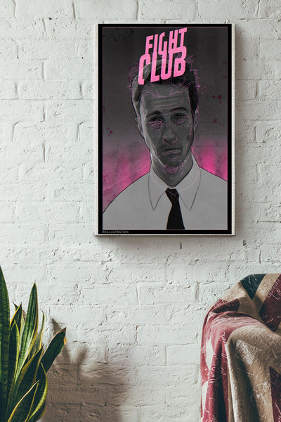 Fight Club Poster Essential Canvas Gallery Wrapped Canvas Framed Gift Idea