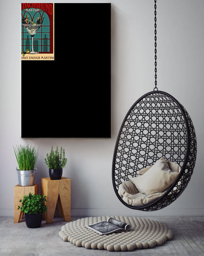 Dachshund Martini Funny Quote For Bar Club Decor Gift For Bartender Canvas