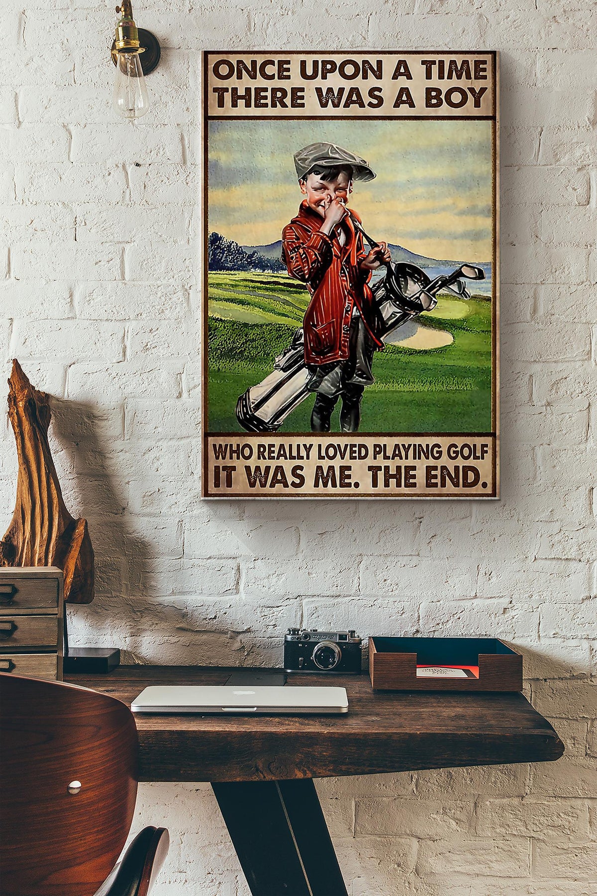 Golf It Was Me Canvas Gallery Wrapped Canvas Framed Gift Idea
