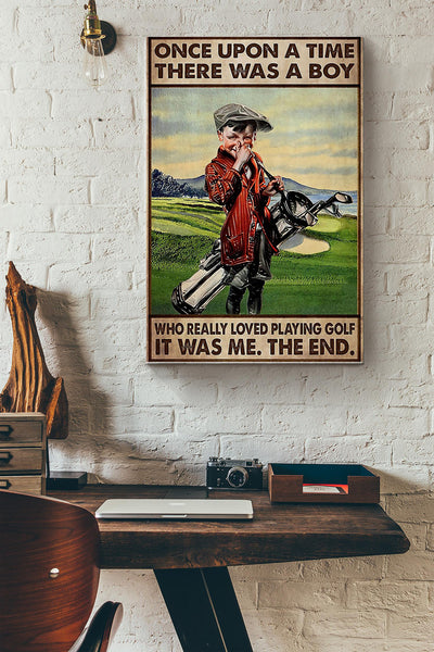 Golf It Was Me Canvas Gallery Wrapped Canvas Framed Gift Idea