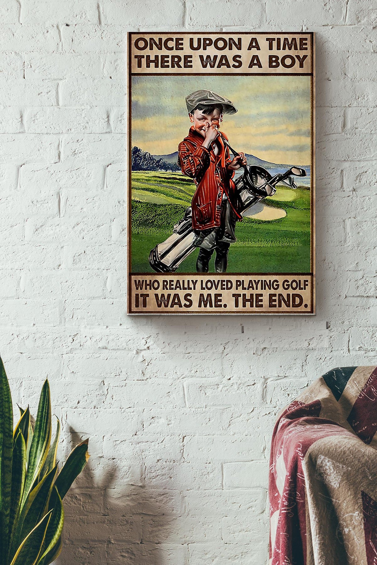 Golf It Was Me Canvas Gallery Wrapped Canvas Framed Gift Idea