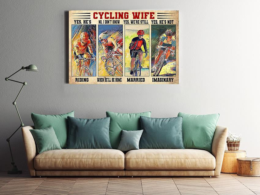 Cycling Wife Funny Quote For Athletes's Wife Gift For Valentine Wedding Anniversary
