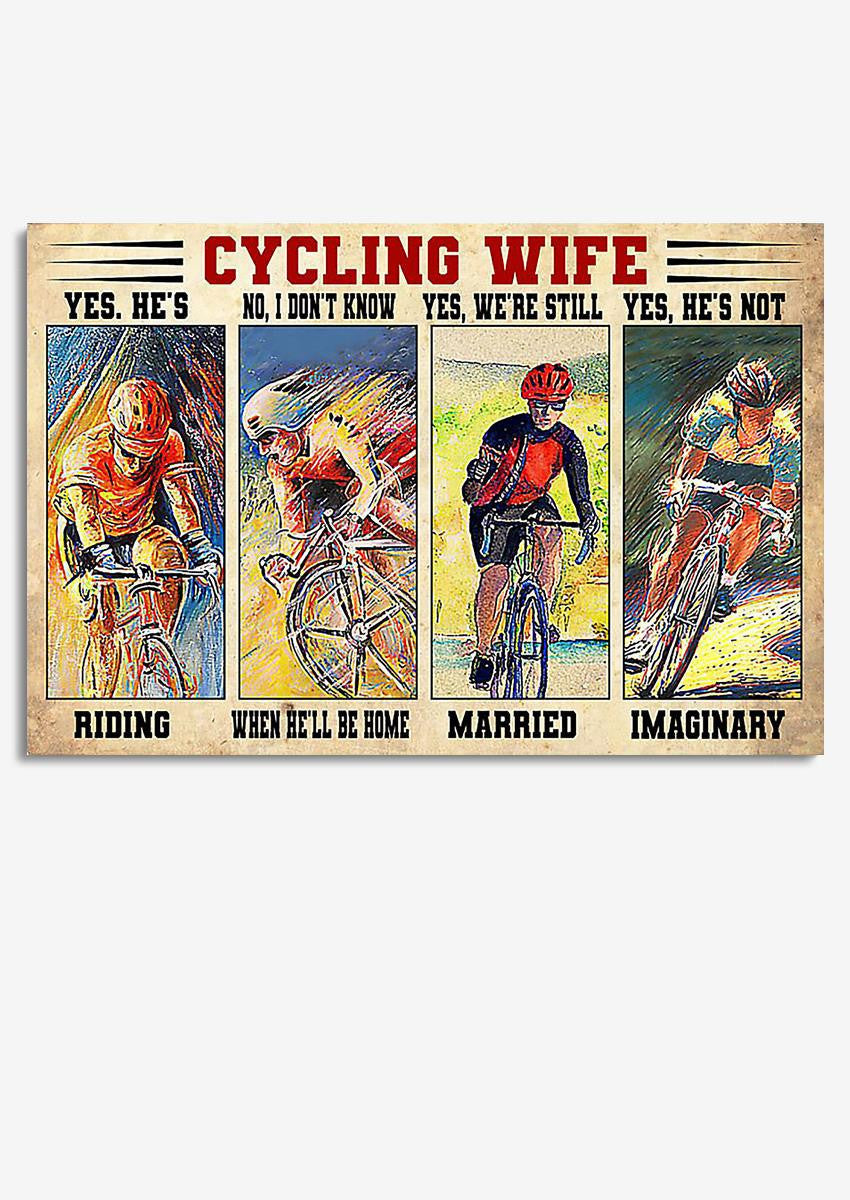 Cycling Wife Funny Quote For Athletes's Wife Gift For Valentine Wedding Anniversary