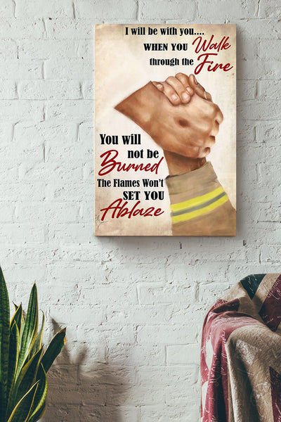 God Protect Firefighter Fireman Pray Gift For International Firefighters Day Canvas