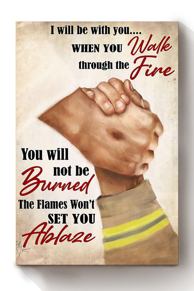 God Protect Firefighter Fireman Pray Gift For International Firefighters Day Canvas