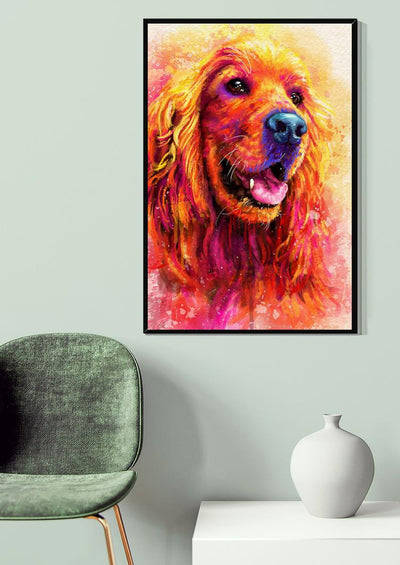 Cocker Spaniel Portrait Wall Art For Dog Lover Housewarming Canvas Gallery Wrapped Canvas Framed Gift Idea Framed Prints, Canvas