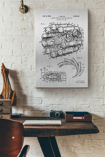 Engineer Aircraft Poster Canvas Gallery Wrapped Canvas Framed Gift Idea