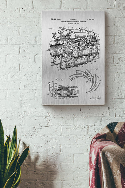 Engineer Aircraft Poster Canvas Gallery Wrapped Canvas Framed Gift Idea