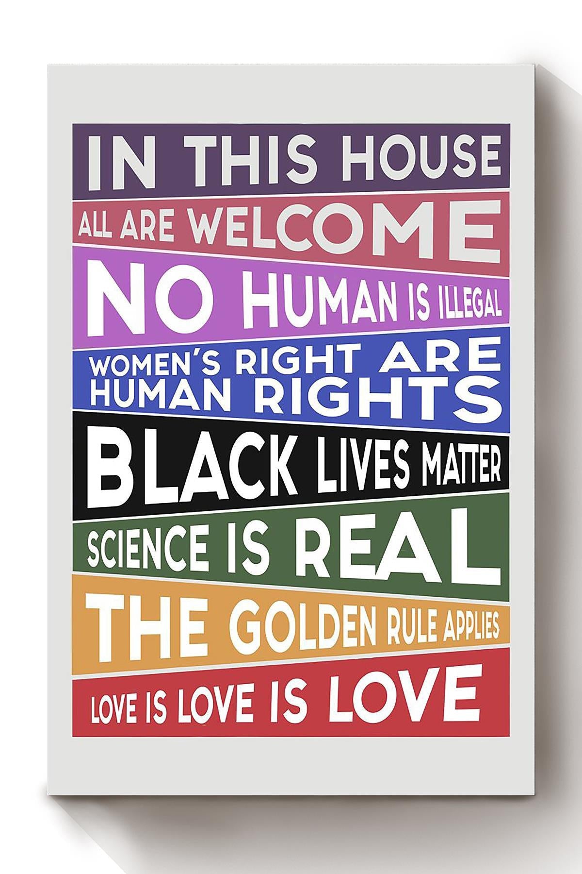 Equality And Equity Quote Stand For Humanity Gift For Human Rights Campaign Lgbt Organizations Pride Month Lgbt Center Canvas
