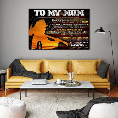 Firefighter To Mom Single Vintage  Office Gift 06653 Framed Prints, Canvas