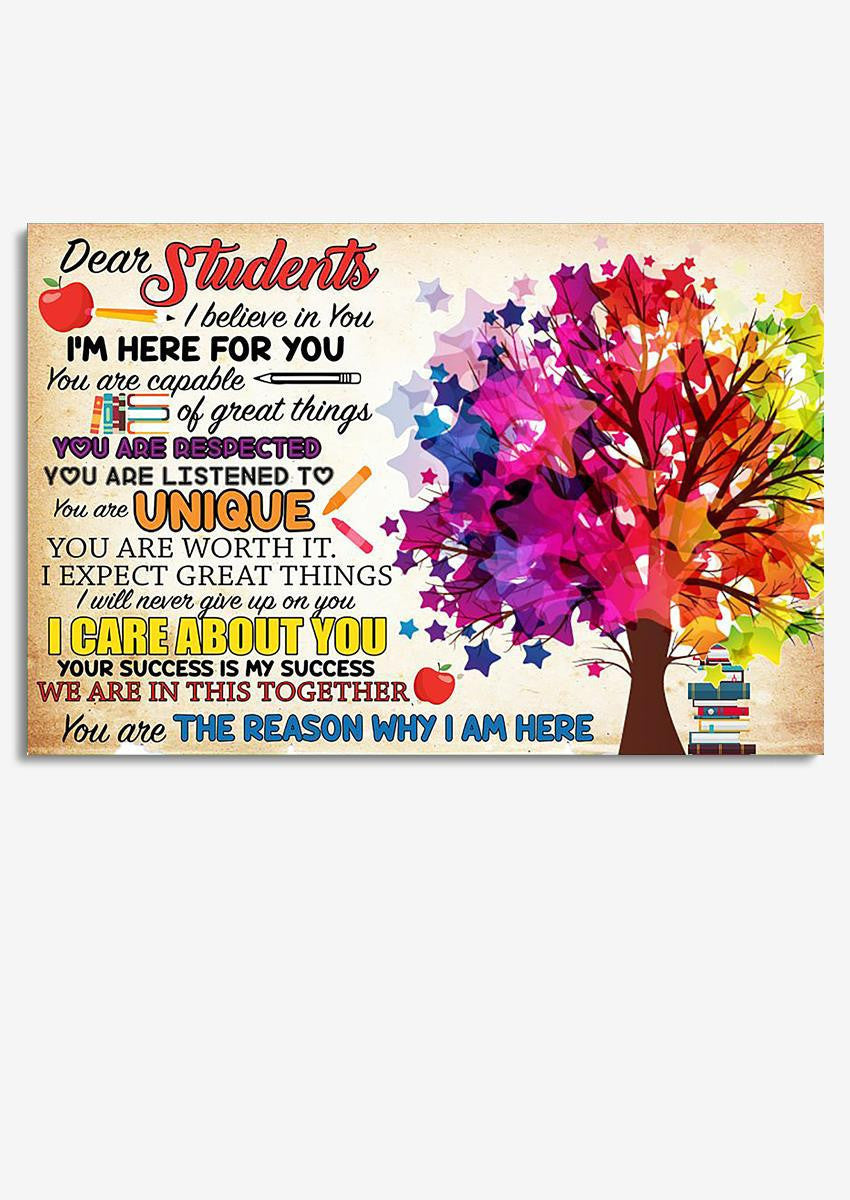 Dear Students Inspiration Letter From Teacher To Students Gift For Granduation Day