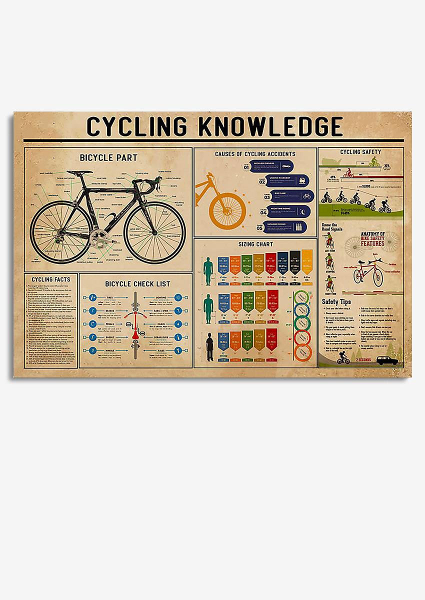 Cycling Basic Information Sport Knowledge Gift For Athletes Cycling Lover