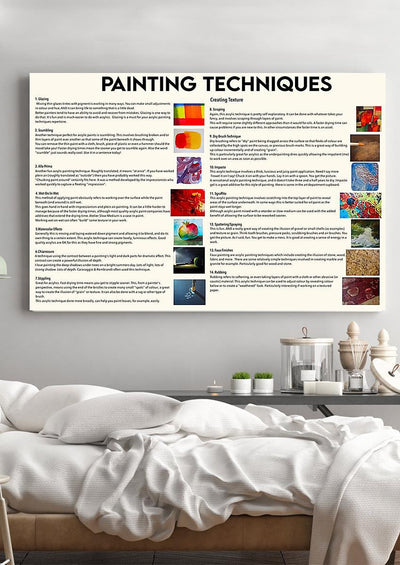 Techiques Knowledge Wall Art Gift For Painter Artist Digital Artist Framed Prints, Canvas