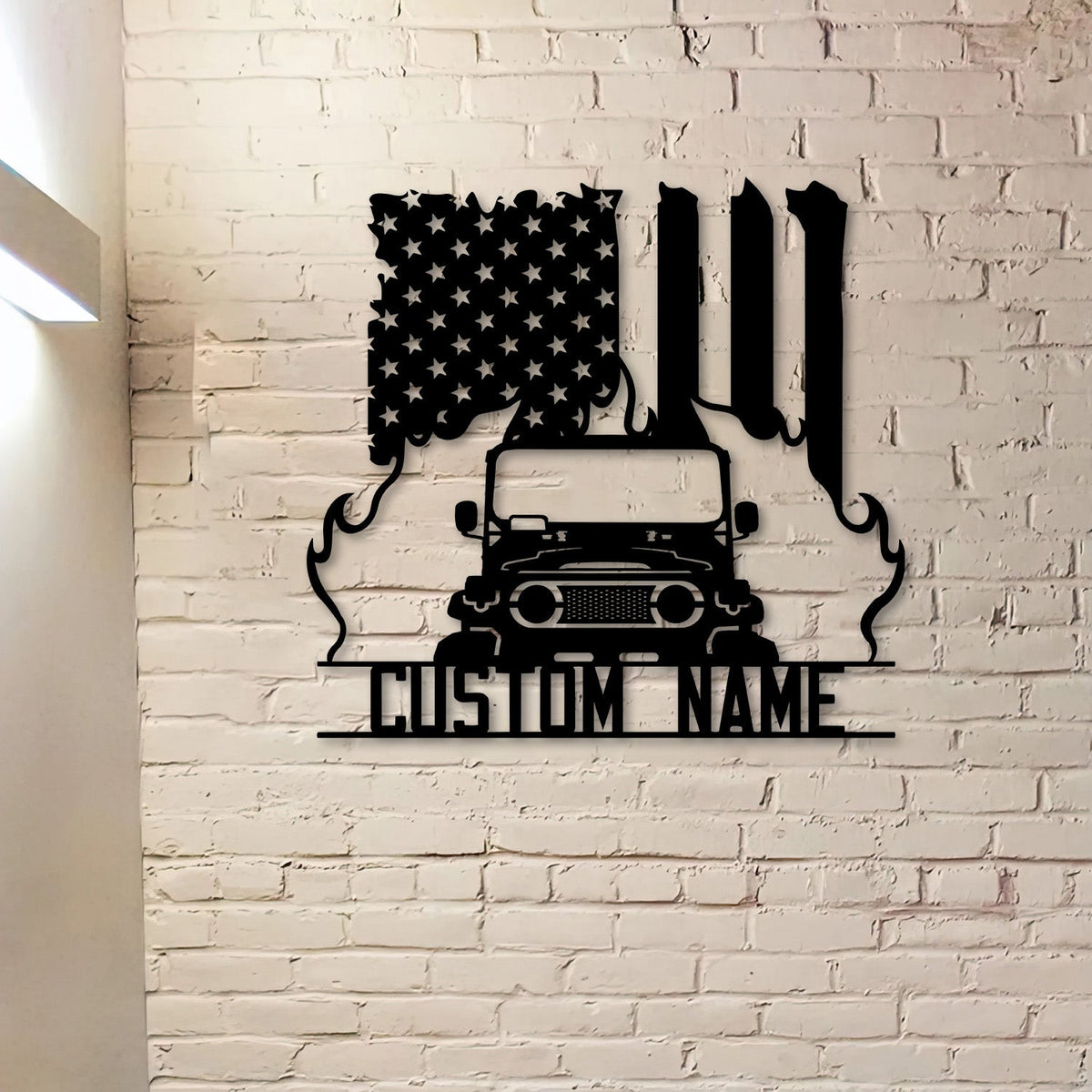 Personalized Car FJ40 Metal Sign Offroad Truck, Custom Land Cruiser Wall Art, Garage Decor, Gift for Men Dad Husband