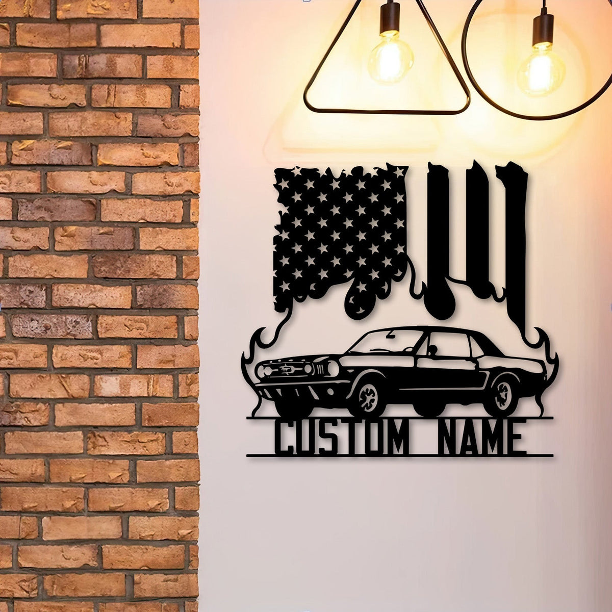 Ford Mustang Metal Sign 1968 Mustang, Classic Car Garage Decor, Custom Car Metal Wall Art, Gift for Men Dad Husband