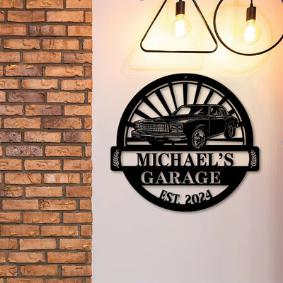 1979 Monte Carlo Metal Garage Emblem, Personalized Classic Car Wall Art, Man Cave Decor, Gift for Dad