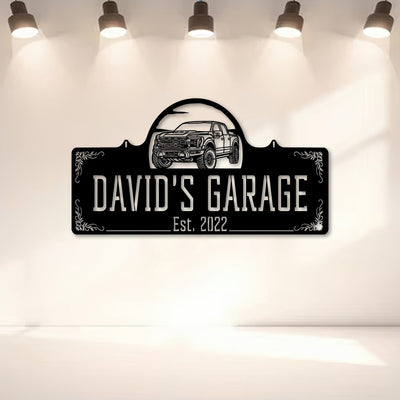 2024 Raptor R Perspective Metal Car Silhouette Sign, Custom Truck Wall Art, Personalized Garage Decor, Gift for Dad Husband