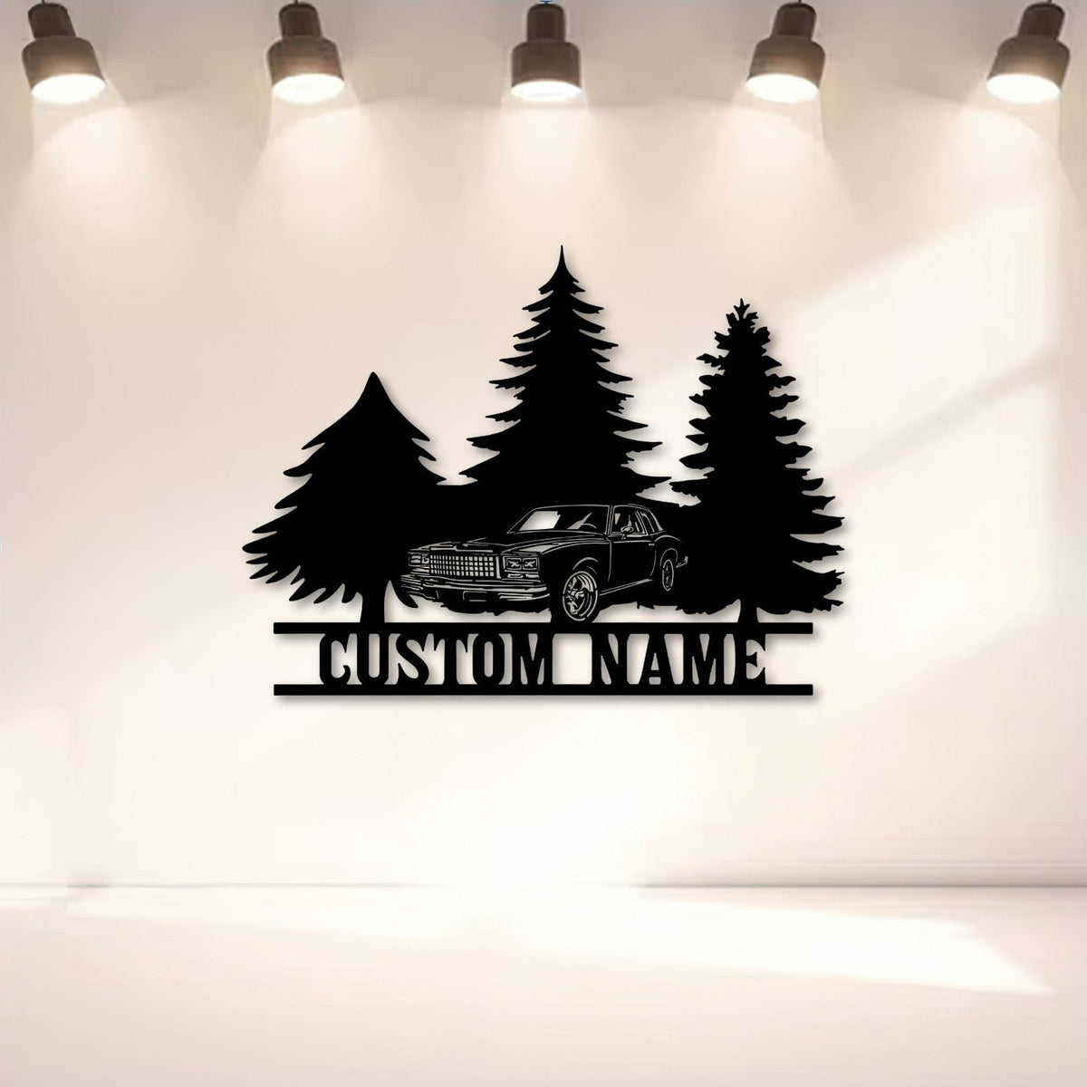 1979 Monte Carlo Metal Sign, Classic Car Forest Garage Decor, Personalized Custom Car Wall Art, Gift for Dad
