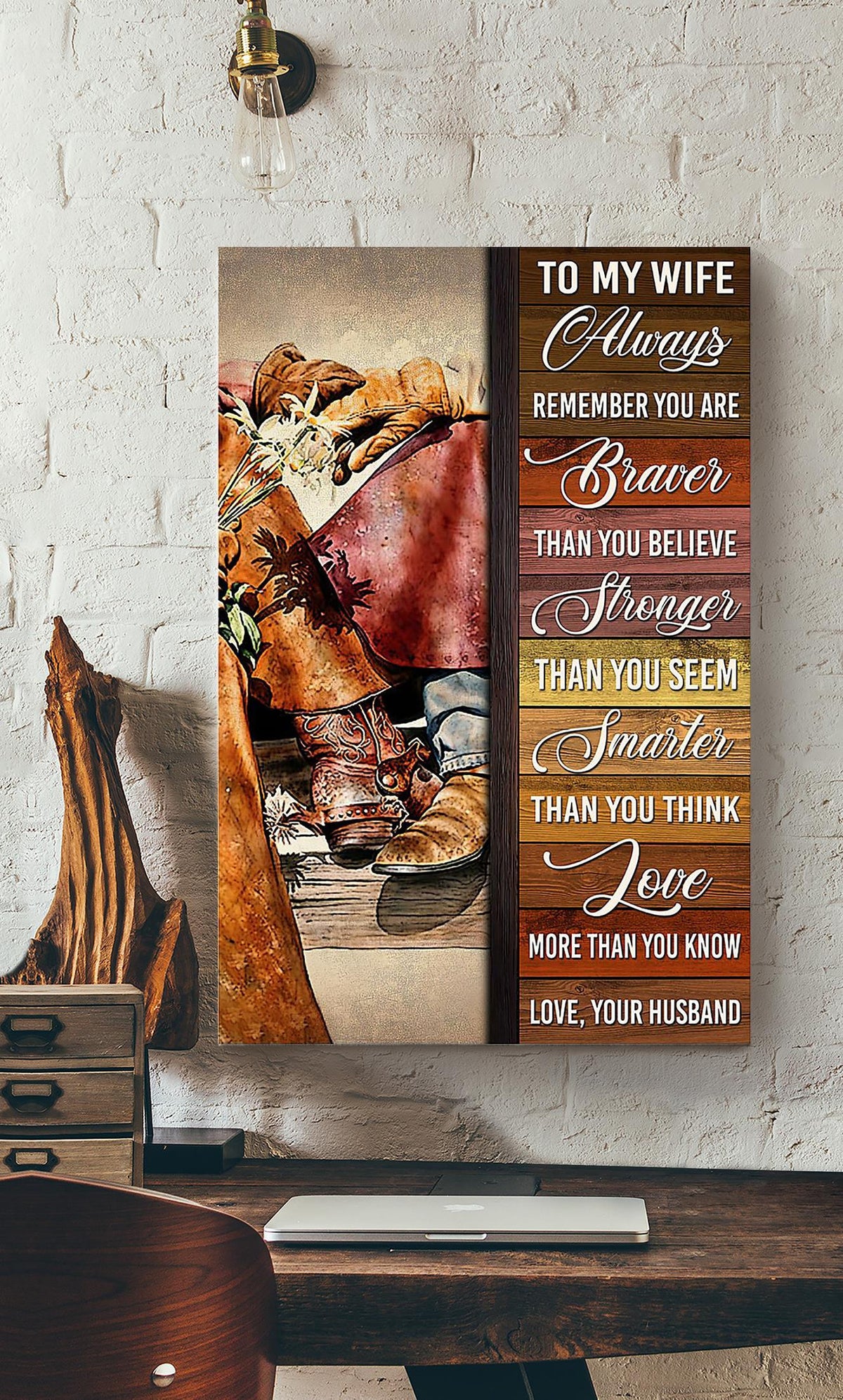 Loving Letter From Husband To Wife Gift For Valentine Wedding Anniversary 02 Canvas