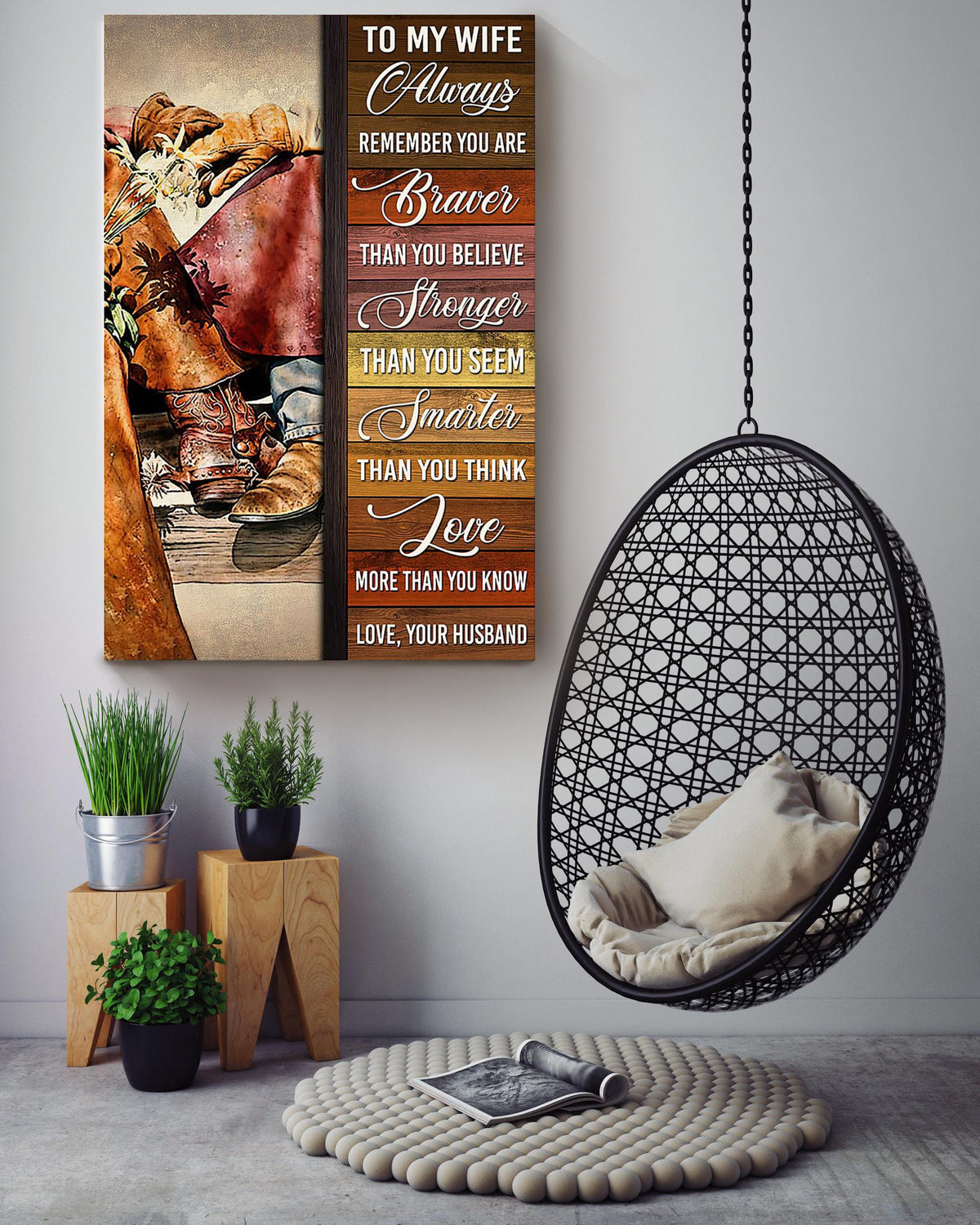 Loving Letter From Husband To Wife Gift For Valentine Wedding Anniversary 02 Canvas