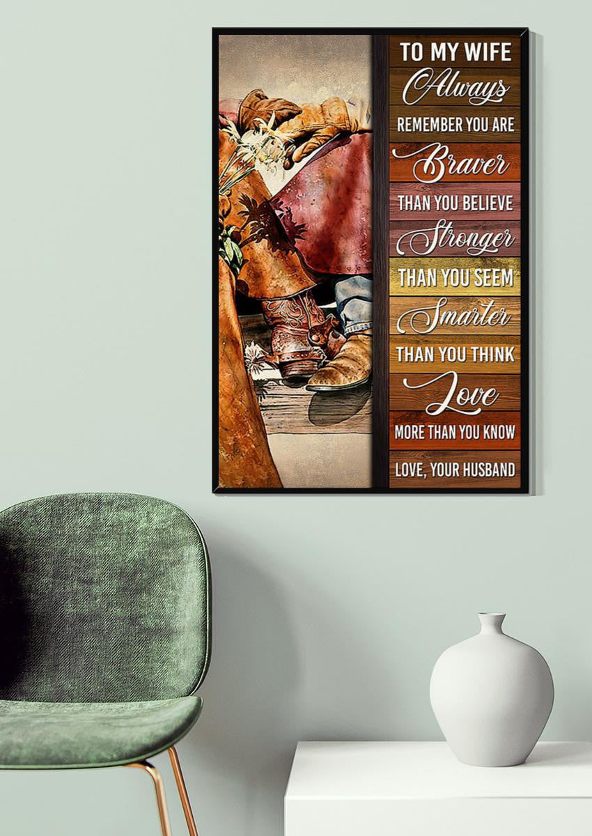 Loving Letter From Husband To Wife Gift For Valentine Wedding Anniversary 02 Canvas