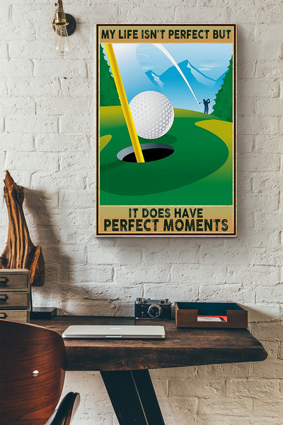 Perfect Moments Golf Canvas Gallery Wrapped Canvas Framed Gift Idea