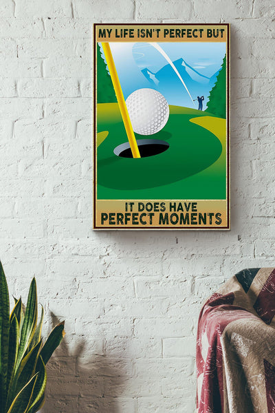 Perfect Moments Golf Canvas Gallery Wrapped Canvas Framed Gift Idea