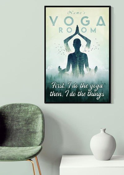 Personalised Yoga Room For Yoga Studio Sign Canvas