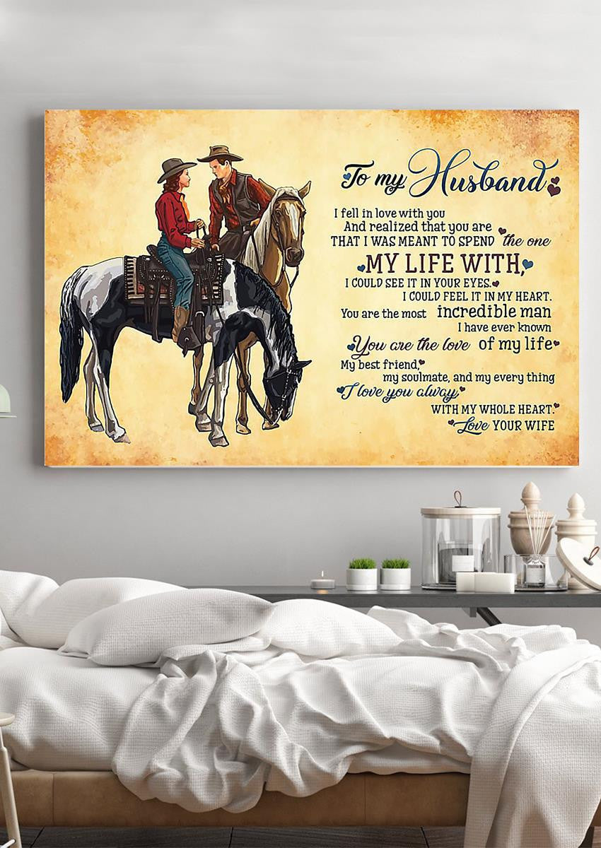 Loving Quote Wall Art From Wife To Husband Gift For Valentine Wedding Anniversary Framed Prints, Canvas