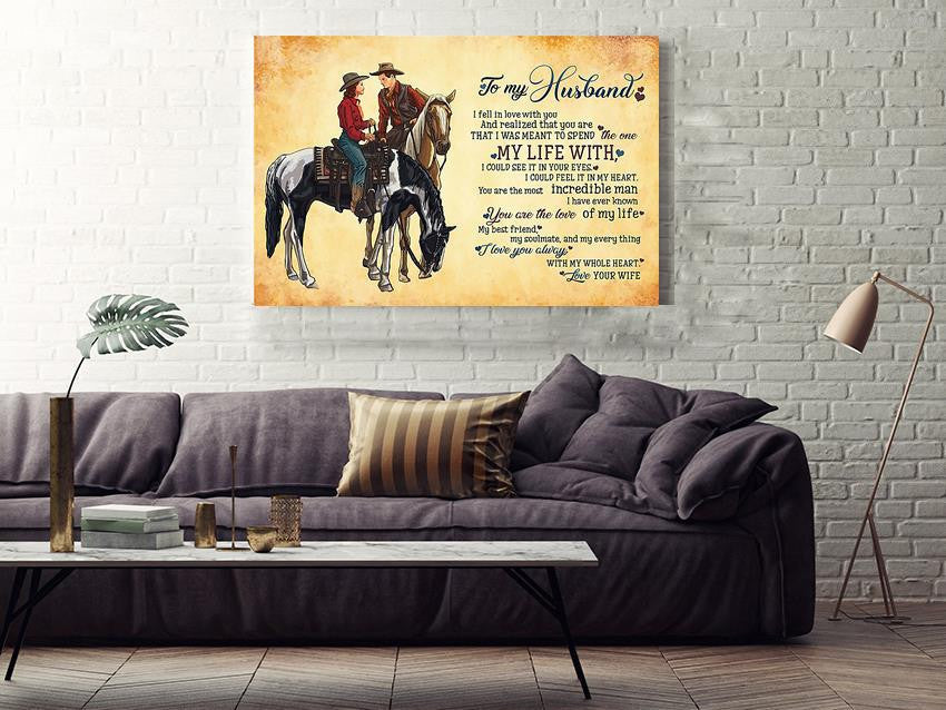 Loving Quote Wall Art From Wife To Husband Gift For Valentine Wedding Anniversary Framed Prints, Canvas