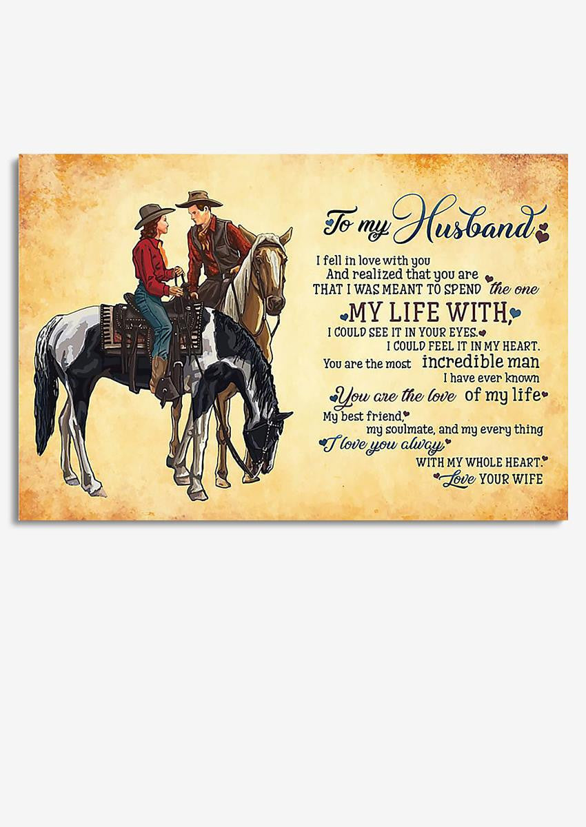 Loving Quote Wall Art From Wife To Husband Gift For Valentine Wedding Anniversary Framed Prints, Canvas