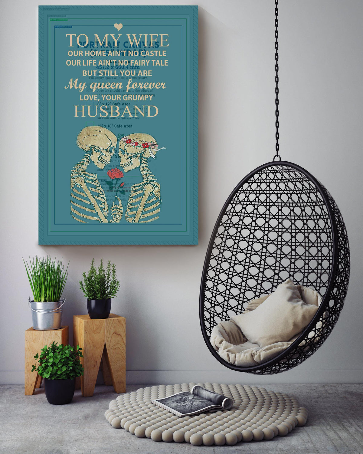 Loving Letter From Husband To Wife Gift For Valentine Wedding Anniversary Canvas
