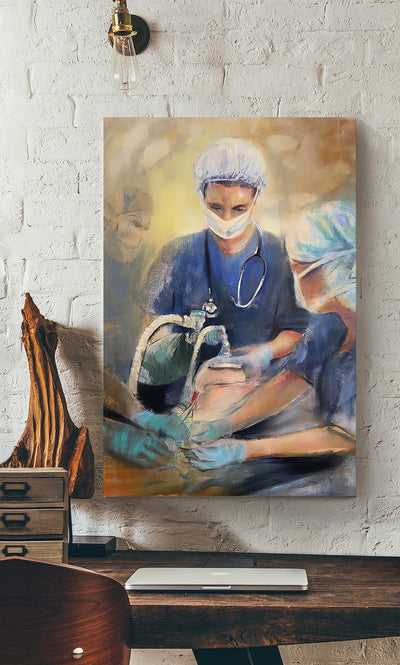 Nurse Anesthesia Art Nurse Life Wall Art Nurse's Day Gift Canvas Framed Prints, Canvas