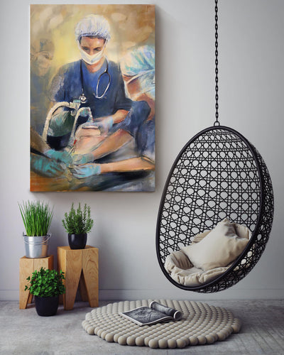 Nurse Anesthesia Art Nurse Life Wall Art Nurse's Day Gift Canvas Framed Prints, Canvas