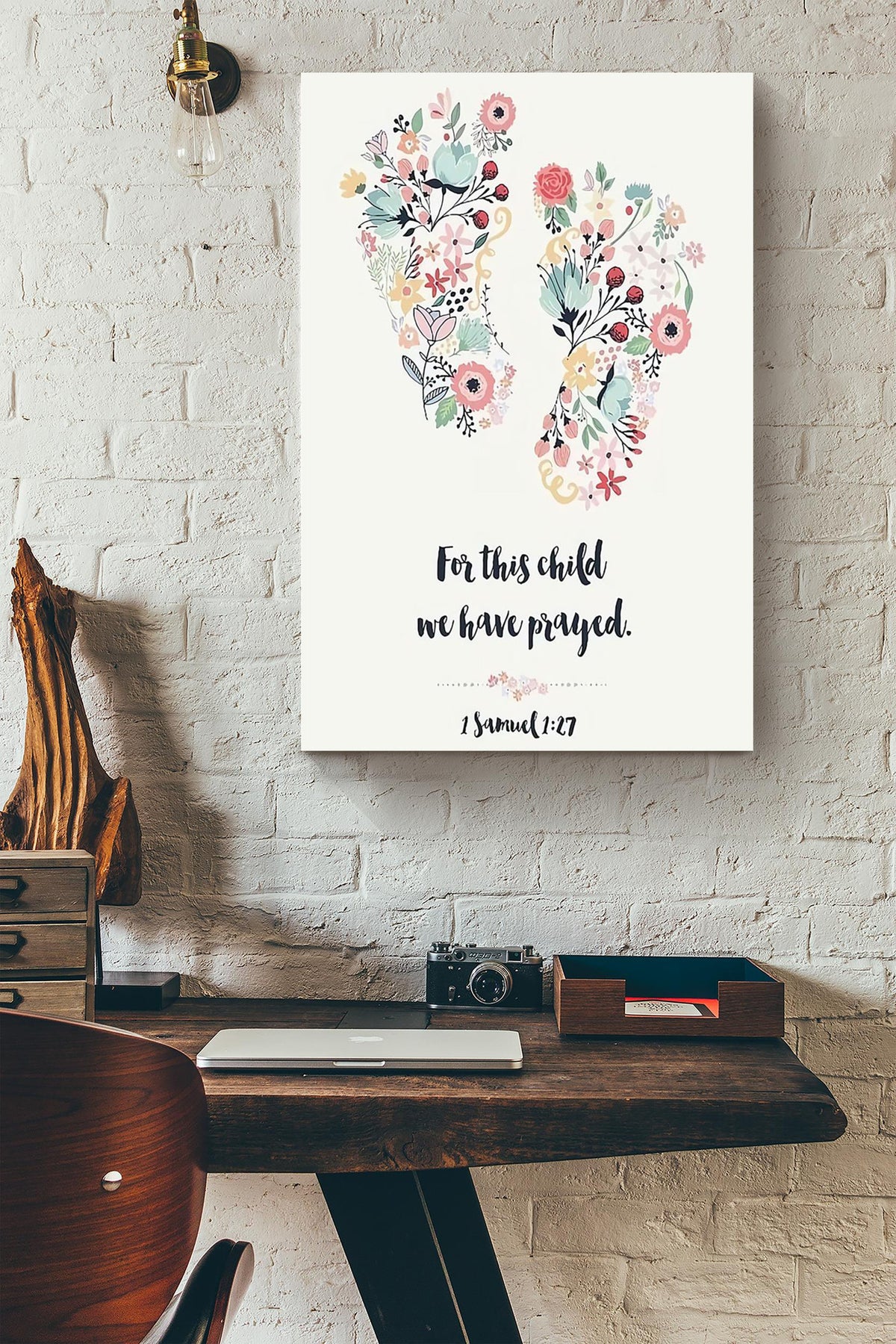 Personalized For This Child We Have Prayed For Kids Birthday Gift Canvas