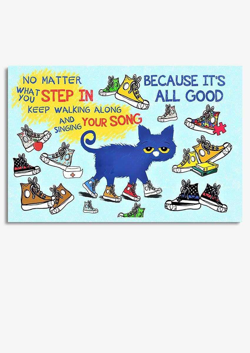 No Matter What You Step You Teacher Wall Art For Children Room Decor Framed Prints, Canvas