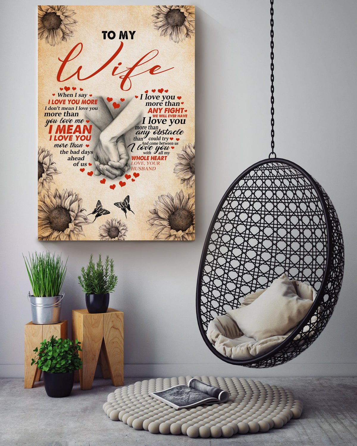 Loving Letter From Husband To Wife Gift For Valentine Wedding Anniversary 03 Canvas