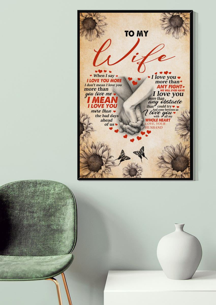 Loving Letter From Husband To Wife Gift For Valentine Wedding Anniversary 03 Canvas
