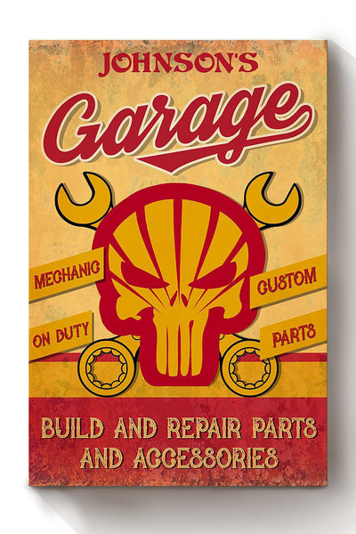 Mechanic Build And Repair For Mechanic Gift Mechanic Sign Car Dealer Auto Repair Garage Canvas