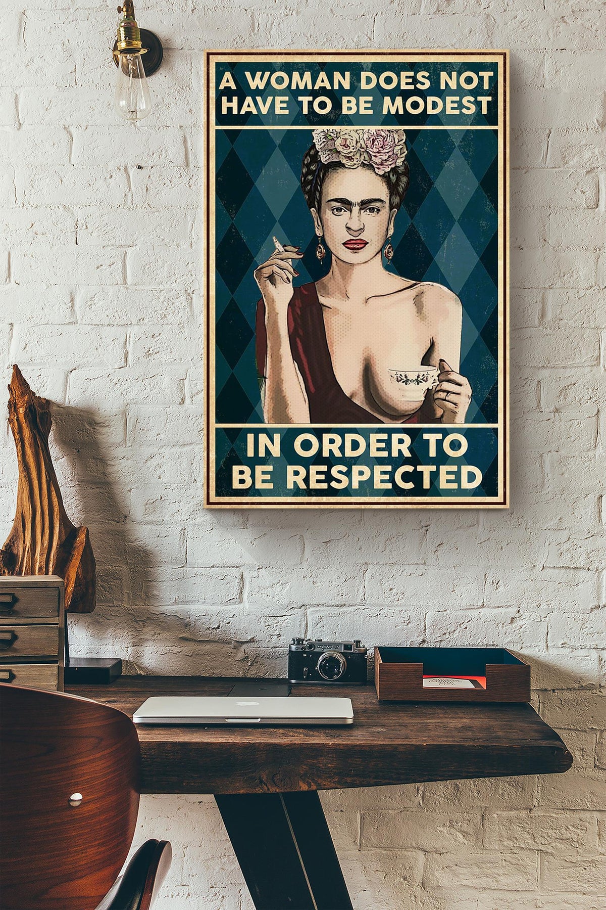 Respected Women Girls Wall Decor Gift For International Women Day Home Decor Girlfriend Valentine Day Canvas
