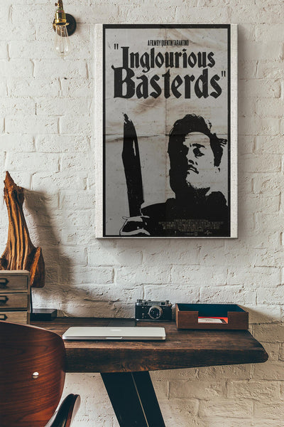 Inglorious Basterds Retro Poster Canvas Gallery Wrapped Canvas Framed Gift Idea