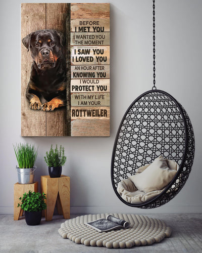 Rottweiler Thankful For Foster Care Quotes Gift For Dog Mom Dog Lover Canvas