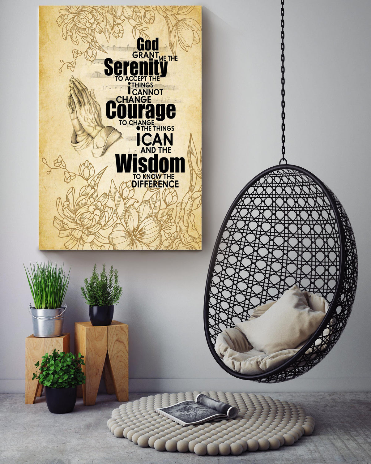 Motivation Quote Gift For Christant Friend Canvas