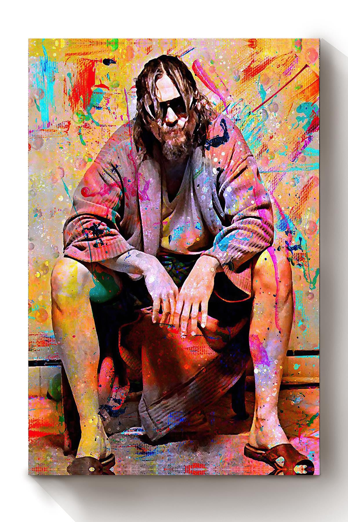 Lebowski Toilet Movie Wall Art Gift For The Big Lebowski Fan, Film Lover, Jeff Bridges Fan Canvas Framed Prints, Canvas GS202409243708