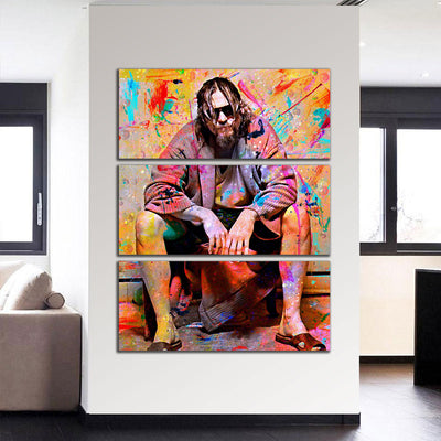 Lebowski Toilet Movie Wall Art Gift For The Big Lebowski Fan, Film Lover, Jeff Bridges Fan Canvas Framed Prints, Canvas GS202409243708