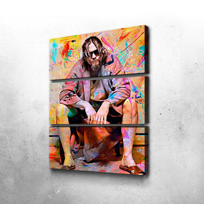 Lebowski Toilet Movie Wall Art Gift For The Big Lebowski Fan, Film Lover, Jeff Bridges Fan Canvas Framed Prints, Canvas GS202409243708
