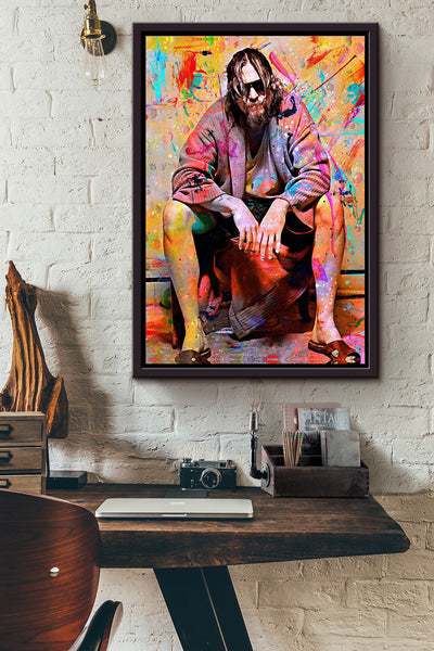 Lebowski Toilet Movie Wall Art Gift For The Big Lebowski Fan, Film Lover, Jeff Bridges Fan Canvas Framed Prints, Canvas GS202409243708