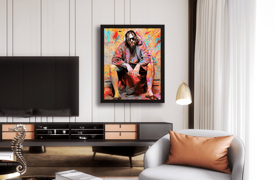 Lebowski Toilet Movie Wall Art Gift For The Big Lebowski Fan, Film Lover, Jeff Bridges Fan Canvas Framed Prints, Canvas GS202409243708