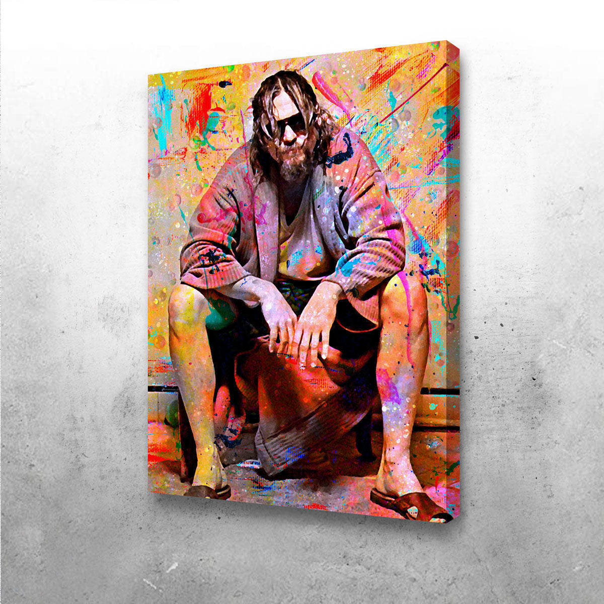 Lebowski Toilet Movie Wall Art Gift For The Big Lebowski Fan, Film Lover, Jeff Bridges Fan Canvas Framed Prints, Canvas GS202409243708
